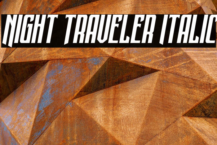 Night Traveler Italic Example 2