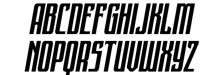 Night Traveler Italic Font LOWERCASE