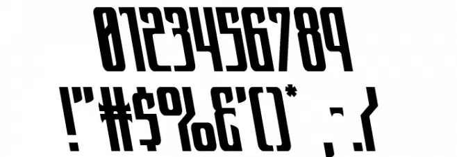 Night Traveler Leftalic Font OTHER CHARS