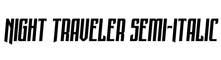 Night Traveler Semi-Italic  Frei Schriftart Herunterladen