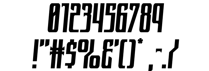 Night Traveler Semi-Italic Font OTHER CHARS