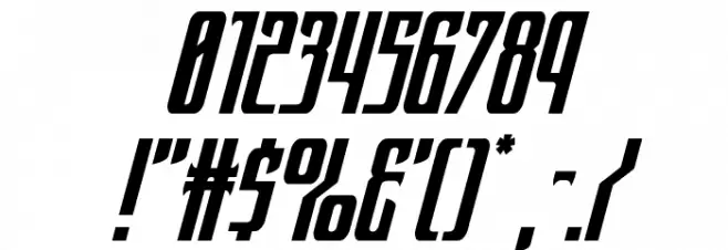 Night Traveler Super Italic Font OTHER CHARS