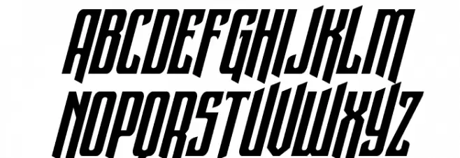 Night Traveler Super Italic Schriftart Groß