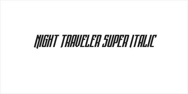 Night Traveler Super Italic Logo