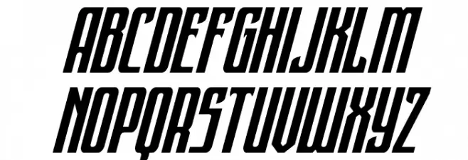 Night Traveler Super Italic Caratteri MINUSCOLO