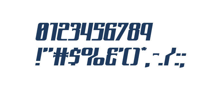 Night Traveler Wide Italic Other Characters