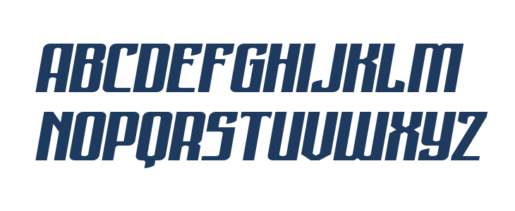 Night Traveler Wide Italic Lowercase