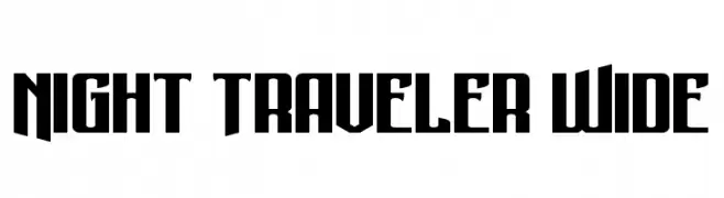Night Traveler Wide  Frei Schriftart Herunterladen