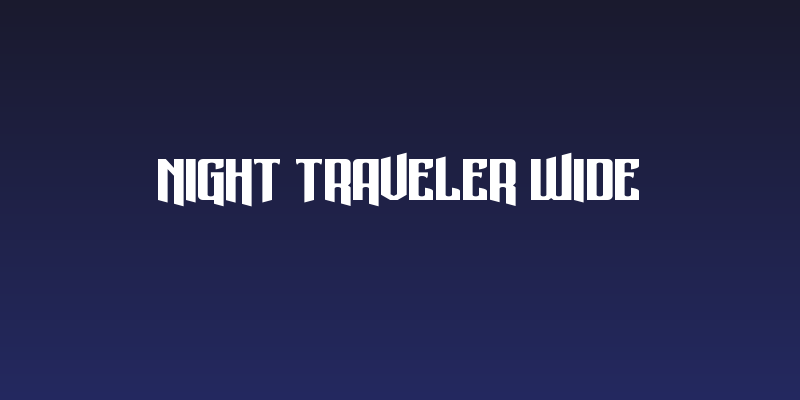 Night Traveler Wide Social Header