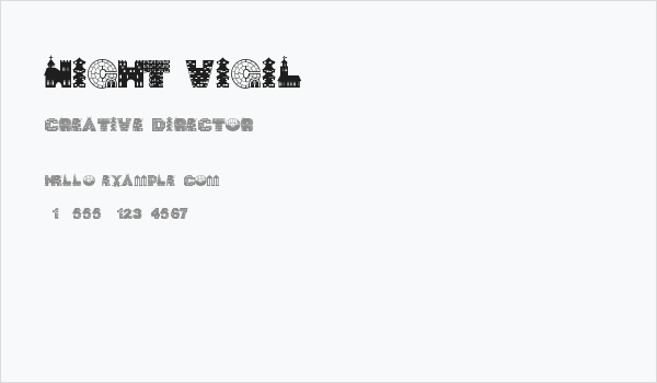 Night Vigil Business Card