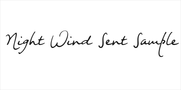 Night Wind Sent Sample Logo