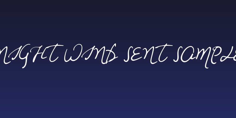 Night Wind Sent Sample Social Header