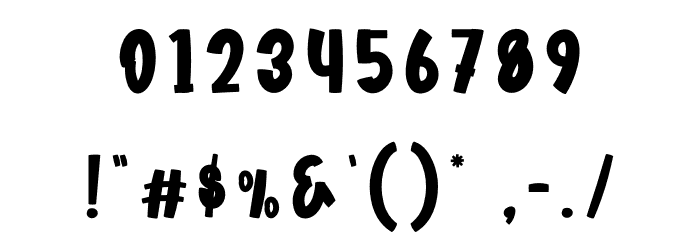 Night Winter Font OTHER CHARS