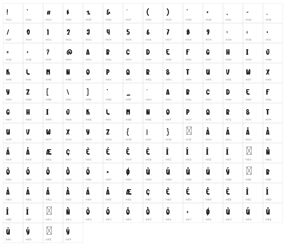 Night Winter Character Map