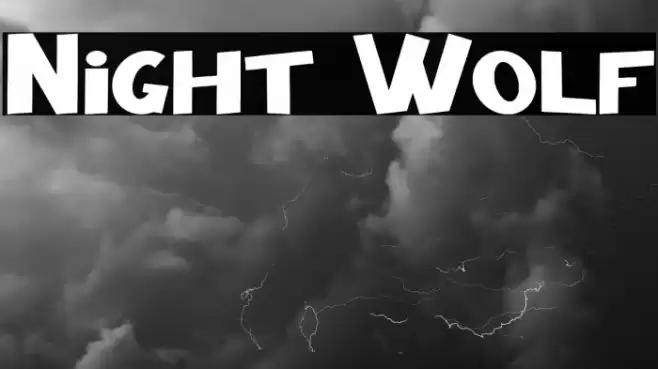 Night Wolf Font examples