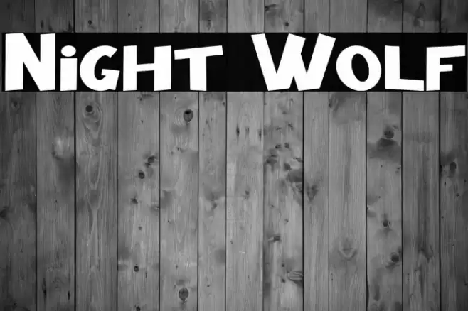 Night Wolf Font examples