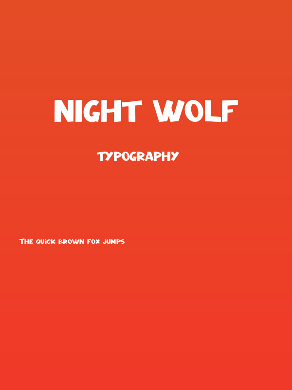 Night Wolf Poster