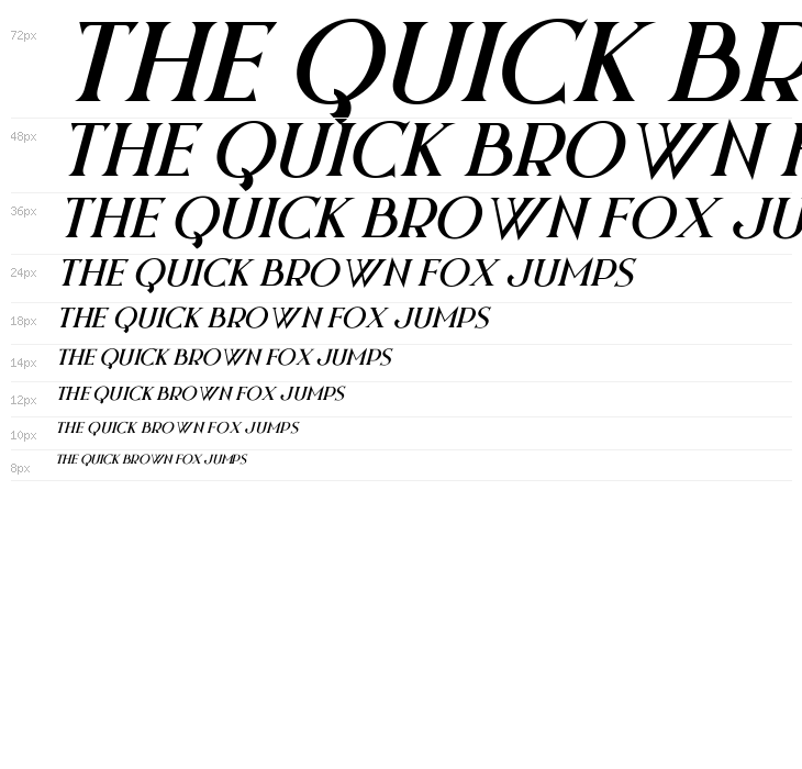 Night Zone Italic Waterfall