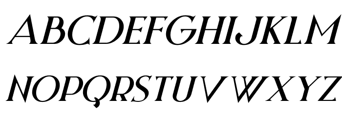 Night Zone Italic Font LOWERCASE