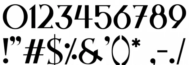 Night Zone Font OTHER CHARS