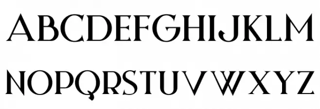 Night Zone Font UPPERCASE
