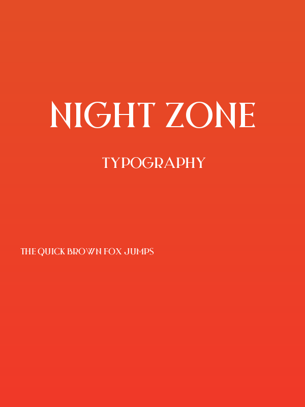Night Zone Poster