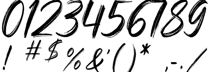 Night in Paradise Font OTHER CHARS