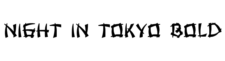 Night in Tokyo Bold  لخطوط تنزيل