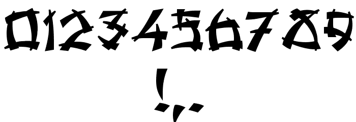 Night in Tokyo Bold Font OTHER CHARS