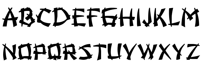 Night in Tokyo Bold Font LOWERCASE