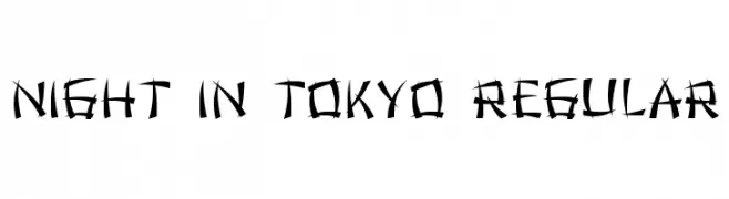 Night in Tokyo Regular  Descarca Fonturi Gratis