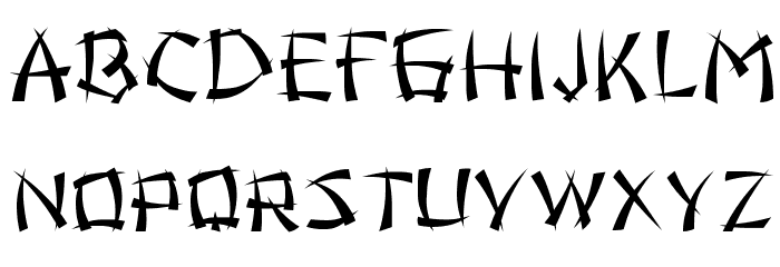 Night in Tokyo Regular Font LOWERCASE
