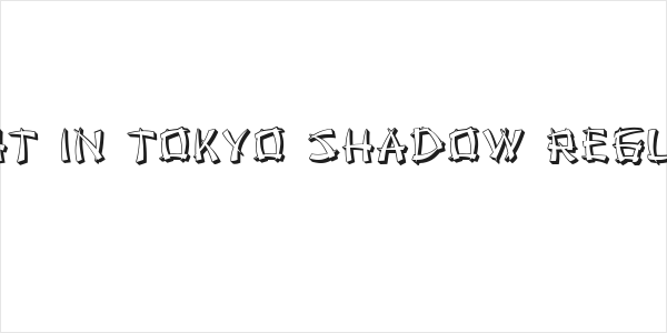 Night in Tokyo Shadow Regular Logo
