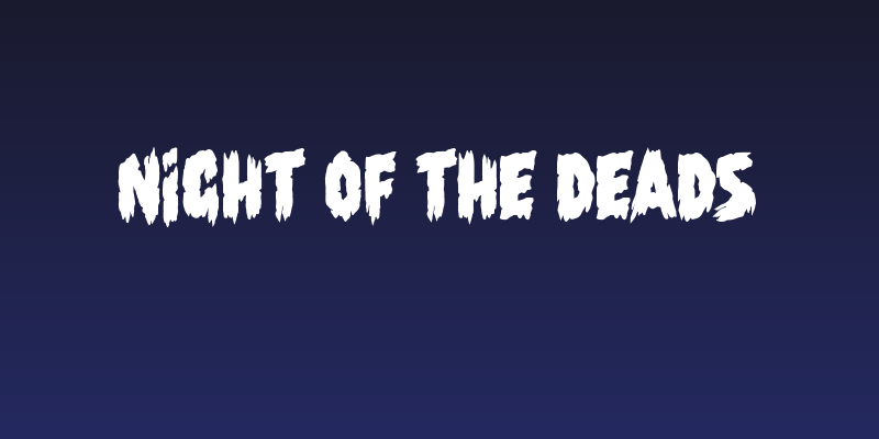 Night of the Deads Social Header