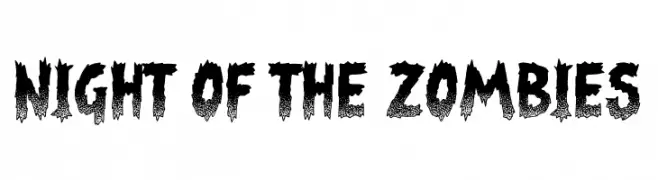 Night of the Zombies  تنزيل الخطوط