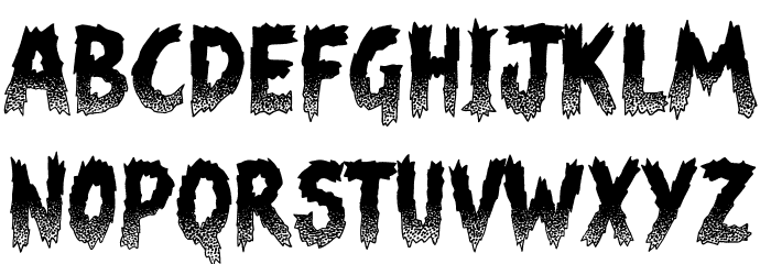 Night of the Zombies Polices MAJUSCULES