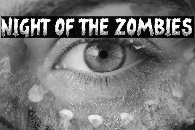 Night of the Zombies Caratteri examples