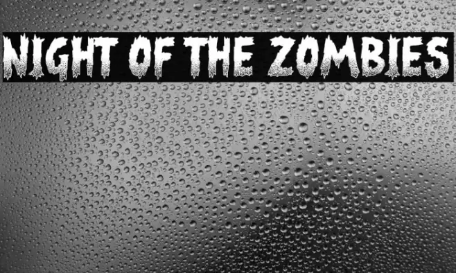 Night of the Zombies Caratteri examples