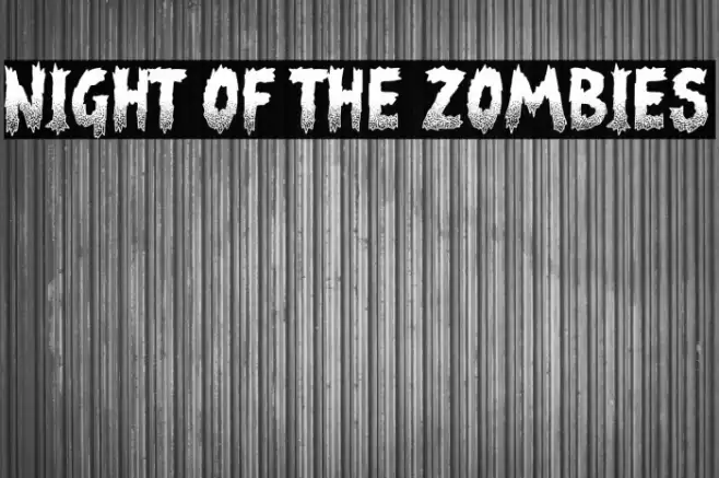 Night of the Zombies Caratteri examples