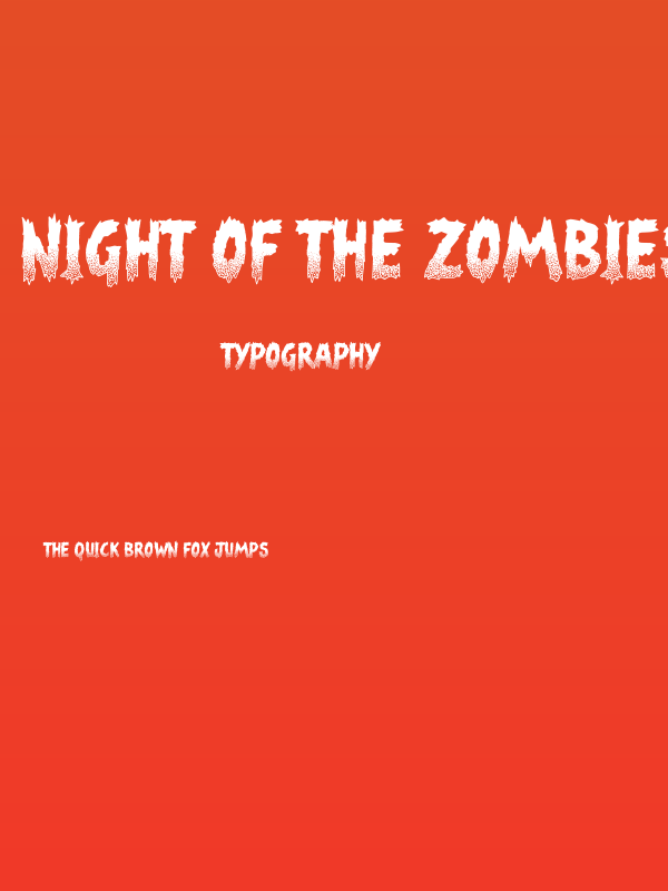 Night of the Zombies Poster