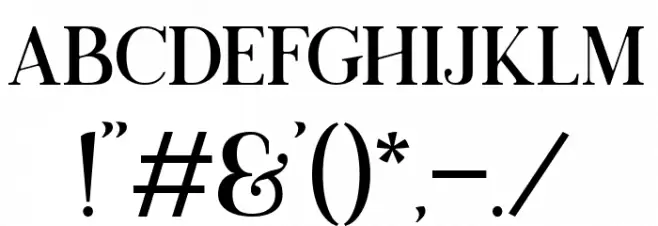 Night Font OTHER CHARS