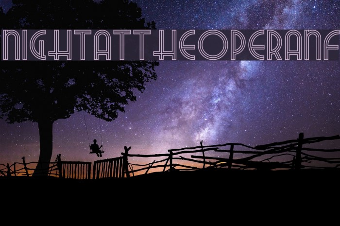 NightAtTheOperaNF Font examples