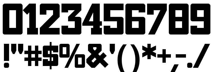 NightBits Font Alte caractere