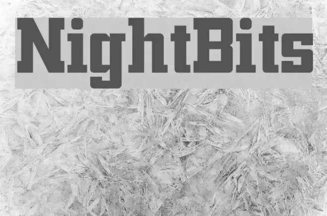NightBits Font examples