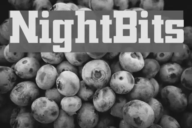 NightBits Font examples
