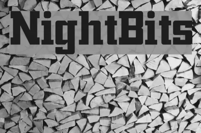 NightBits Font examples