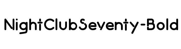 NightClubSeventy-Bold फ़ॉन्ट