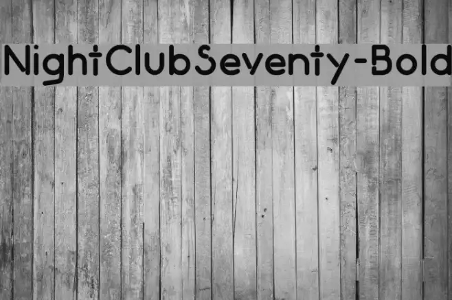 NightClubSeventy-Bold Example 1