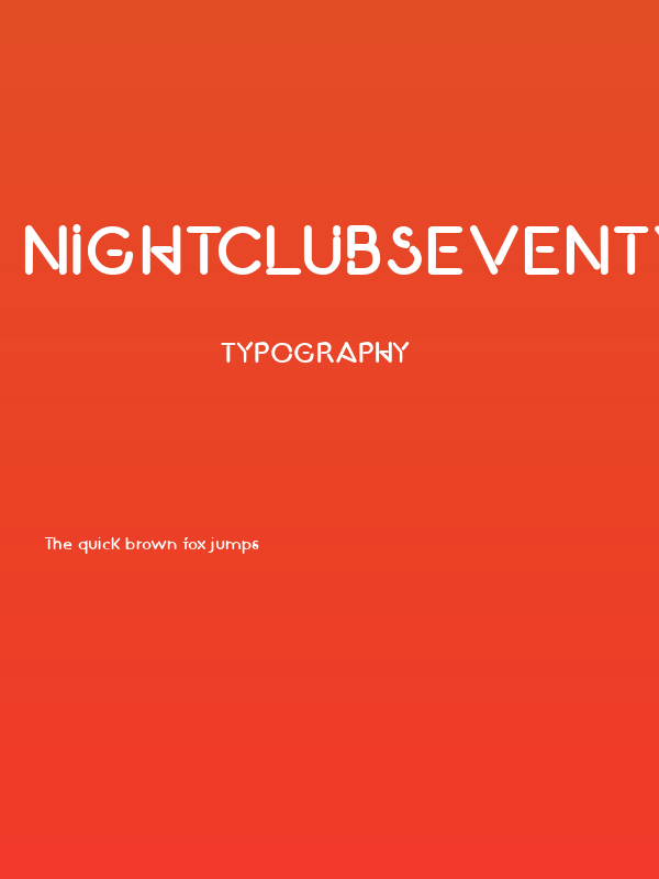 NightClubSeventy-Bold Poster