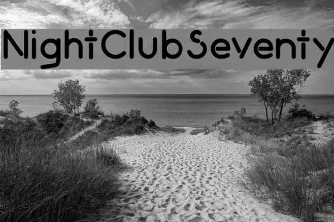 NightClubSeventy फ़ॉन्ट examples